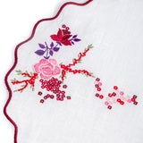 Roseraie et Baies Embroidered Placemat