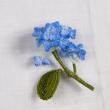 Dinner Napkin w/ Hydrangea Pin