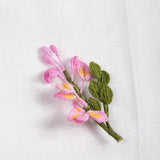 Dinner Napkin w/ Wisteria Pin